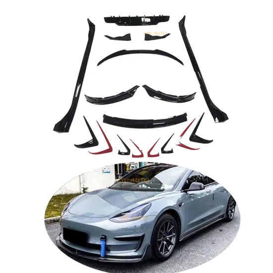 ABS Gloss Black Performance Parts Car Body Kit for Tesla Model 3