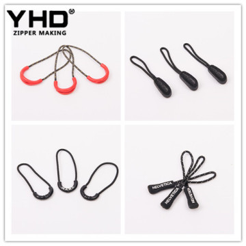 Professional custom colorful brand dark zipper slider puller for garment