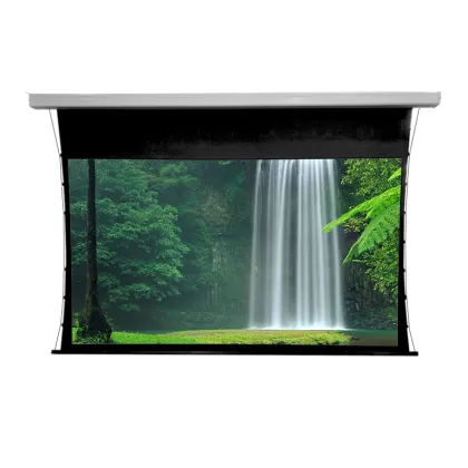 Motorized Tab-Tensioned 120 Inch 16:9 Projector Screen for WeMax VAVA UST Laser Projector - Hot Sale Yovanxer