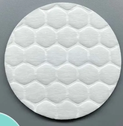Organic beauty facial makeup cotton pads with pattern