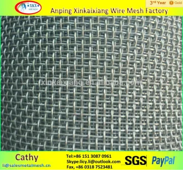 Cheap black steel crimped wire mesh/stainless steel wire mesh made in China