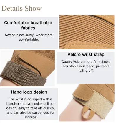 Hunting Gloves Tactical Full Finger Cycling Gloves - Slip-resistant Outdoor Sport Gloves