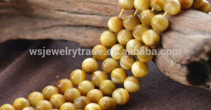 Natural 5A golden tiger eye stone loose beads Golden Tiger Eye semi-finished products wholesale Factory direct sales