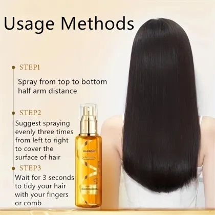 Gentle Hair Serum Oil - Anti-Static Hair Care Essential Oil Spray