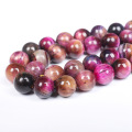 Gemstone 8 mm perle lâche naturel Tiger Colorful Eye Perles lâches pour la fabrication de bijoux de bricolage