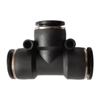 MPE Quick Coupler Plastic Three-Way Pneumatic Fitting