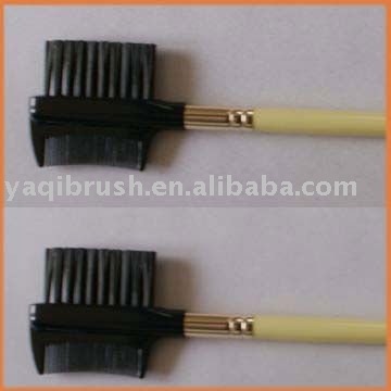eye makeup,eyebrow comb and lash brush
