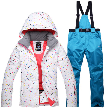 Weiblicher Typ Ski Outfit PVC Schicht warmer Wind