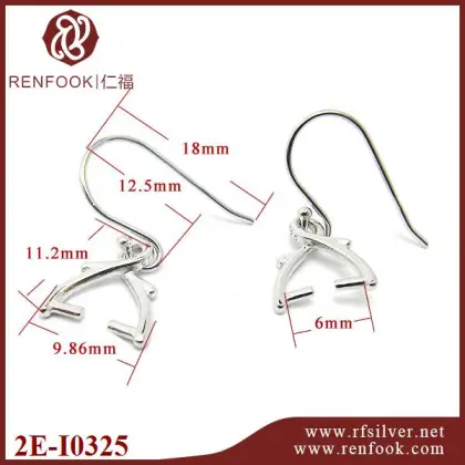 Handcrafted earrings jewellery 925 sterling silver ear ring