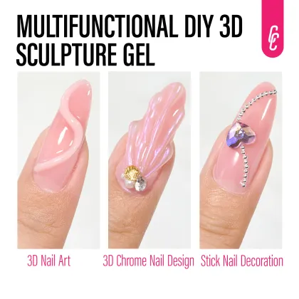 3D Creative DIY Gel Nail Art Sculpture Decorations for Artificial Fingernails
