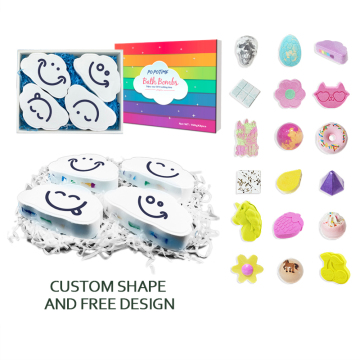 Popotime Rainbow Shape Bath Fizzy Gift Gift - Bath Bubble Bath and Color Fizzies