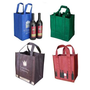 Customize Divided Wine Bottles Holder Non Woven Bag