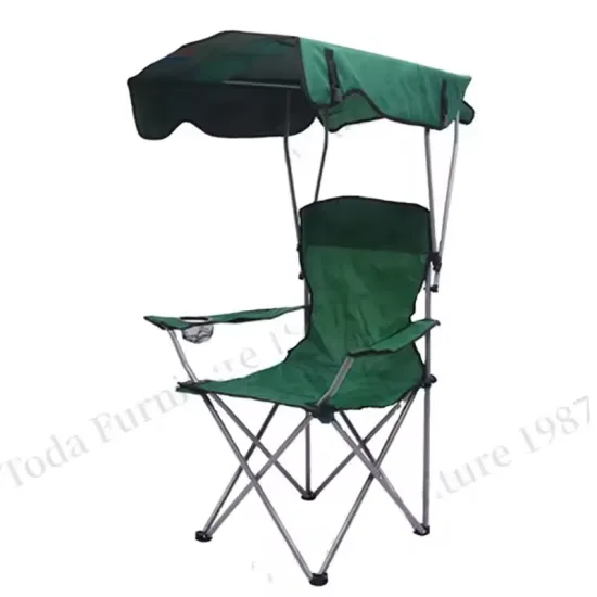 Camping Fishing Foldable Beach Chair With Sun Umbrella