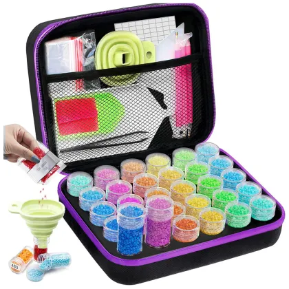 Histone Histone 60/120/240 Grids Diamond Painting Storage Box Set with Accessories