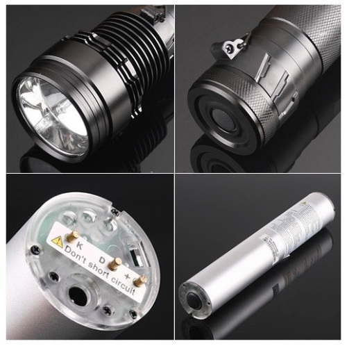 220mAh High Power 2000 Luments Three Power out HID Flashlight