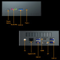 AMD RJ45ギガビットイーサネットHDM/DPゲームミニコンピューター