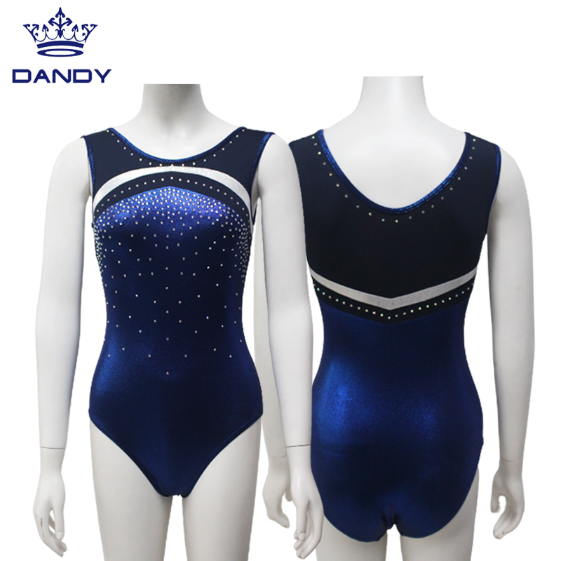 E ragazze di gemine persunalizati scintillanu i leotards ginnastici