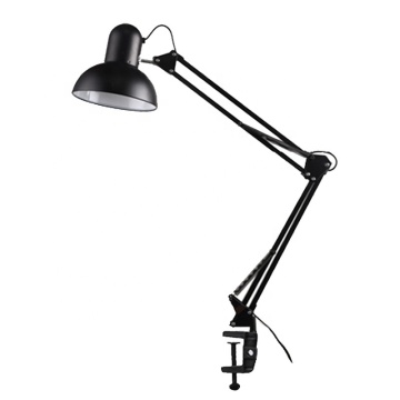 Adjustable Folding Desk Salon Lamp: LED Light with Clip, Double Arm Iron Material