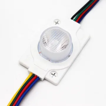 IP65 Outdoor RGB LED Backlight Module: 12V Advertising Box Lighting with Single Lens SMD3636 and 1.5W Side Light