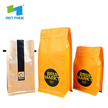 Laminated Material valve Side Gusset coffeebag tea packaging