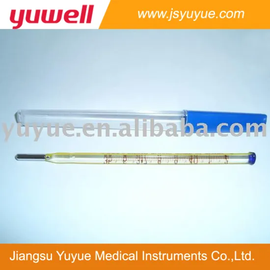Clincal thermometers for oral use with bule tip