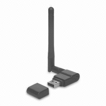 150Mbps Wireless USB Adapter with USB 2.0 and 2dBi Antenna
