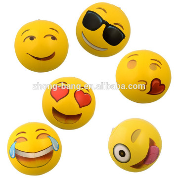 Promotional inflatable emoji beach ball