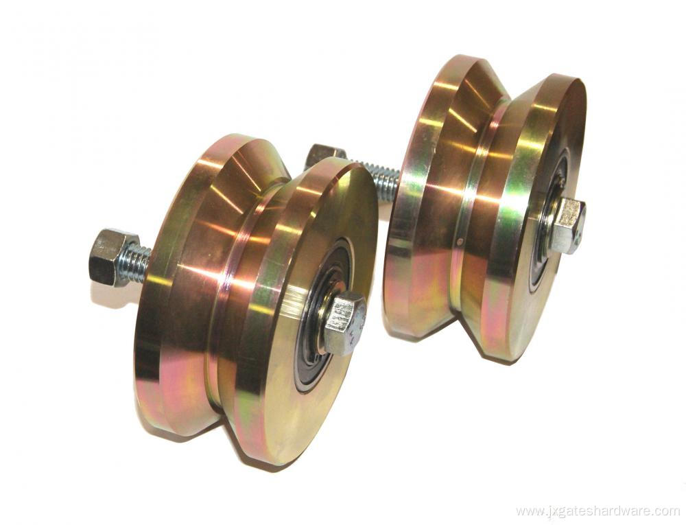 4''&6'' heavy duty gate double bearings power wheel