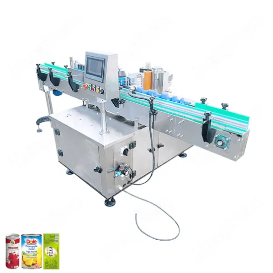 Automatic Juice Can Label Applicator with Cold Wet Glue Paper Labeling Machine