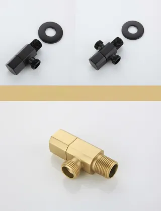 Rose Gold Angle Stop Valve for Bathroom and Toilet