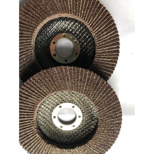 Calcined aluminum abrasive flap discs