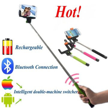 Portable Handheld Wireless Bluetooth Selfie Stick Mobile Phone Samsung Galaxy Phone Bluetooth Monopod With Keypress