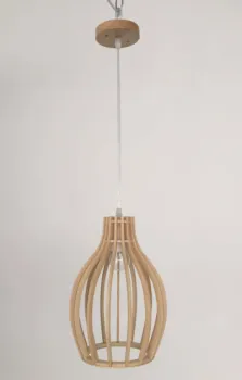 Modern Wood Color Wooden Pendant Lamp Hanging light