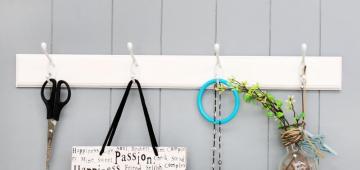 FU-16624  white wall hooks for storage collection