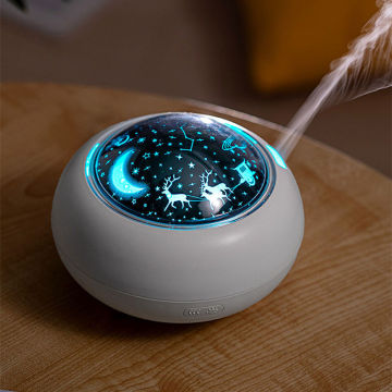 2-in-1 USB Aromatherapy Humidifier - Cold Mist, Ultrasonic, Smart Home Essential Oil Diffuser, 220ml Capacity