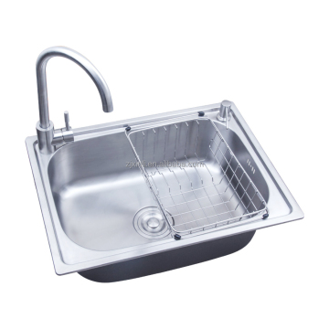 X26271 201 Stainless Steel 48x35cm Above Counter Single Bowl Kitchen Sink