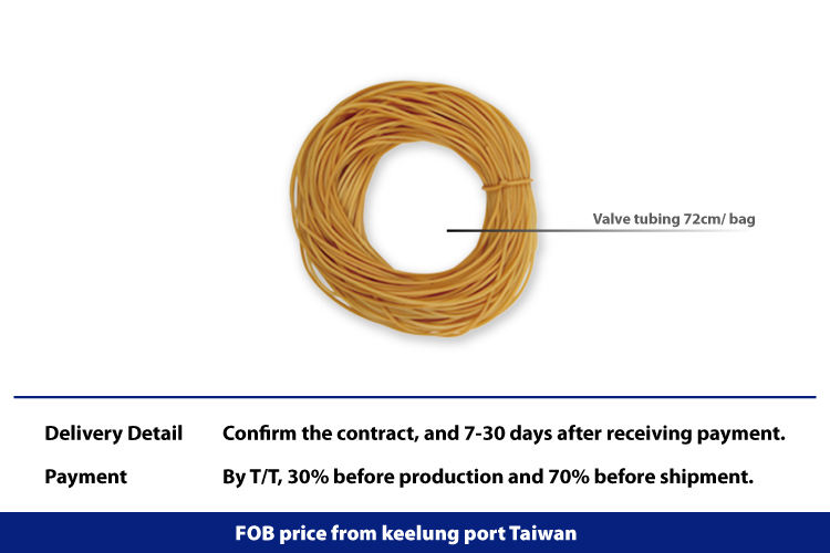 고무 타이어 용 100cm 및 72m 밸브 튜브
