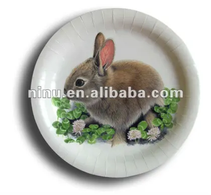 YLPP120-043 fancy paper plates,large paper plates