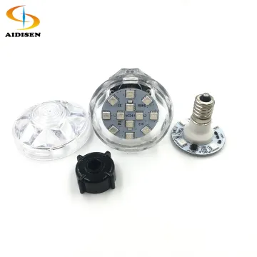 60mm Cabochon Turbo Funfair Lamp: RGB LED Point Lights for Amusement Park Lighting (E14, 24V, Color-Changing)