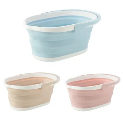 2024's Latest Collapsible TPR Multi-functional Cleaning Bucket: A Versatile Pet Bathing and Household Cleaning Tool in Small Size