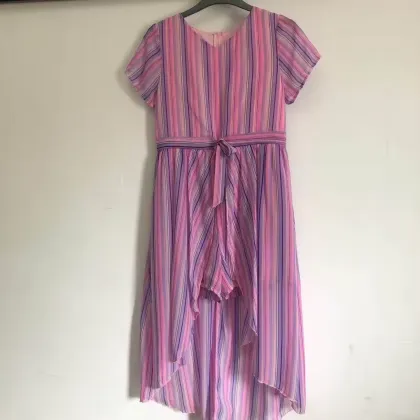 Summer Printed Mid-Calf Dress for Girls 4-16 Years - Vestidos Nina