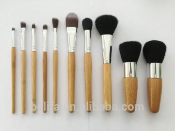 Belifa Natural bamboo makeup brushes set