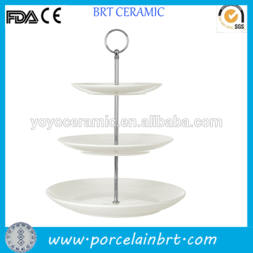 ceramic 3 tier cake stand wedding pedestal