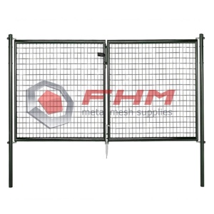 Double Garden Fence Gate Svetsad Wire Mesh