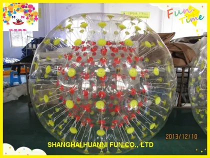 Durable PVC or TPU aqua zorbing/inflatable aqua zorbing ball