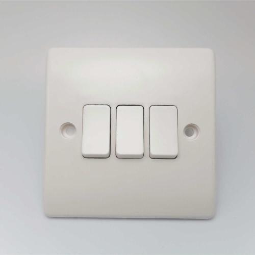 bakelite wall light switch socket 3 gang