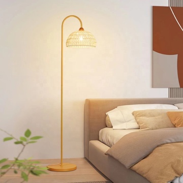 Lámpara de led de ratán minimalista para sala de estar y dormitorio