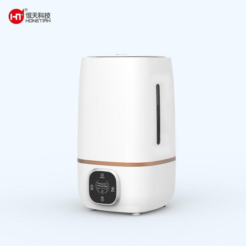 HONETIAN 8 timer remoter control LED display night light 4.0L capacity custom colors indoor plastics cool mist humidifier