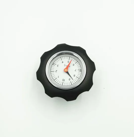 Aluminium knob gravity position indicator