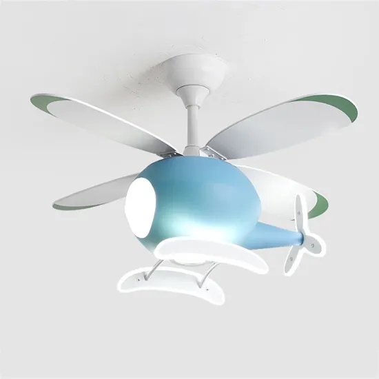 Modern Pink LED Ceiling Fan Light with Remote for Kids' Bedrooms
